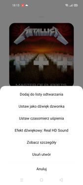Odtwarzanie muzyki | Technologia Real Sound