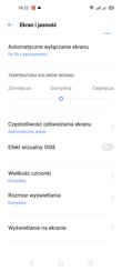 Funkcje związane z ustawieniami ekranu i personalizacją