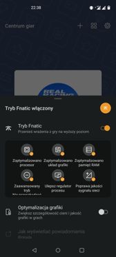 Centrum gier i tryb Fnatic