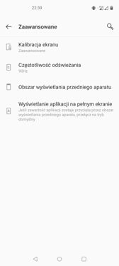 Elementy związane z ustawieniami wyświetlacza