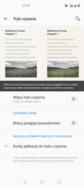 Elementy związane z ustawieniami wyświetlacza