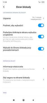 Ustawienia związane z wyglądem, obsługą i personalizacją interfejsu