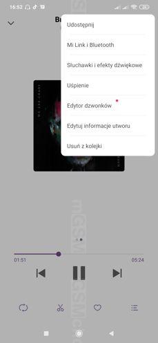 Odtwarzacz muzyki | Radio FM | Ustawienia dźwięku