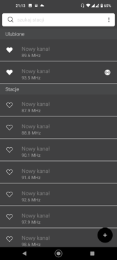 Ustawienia dźwięku | Radio FM