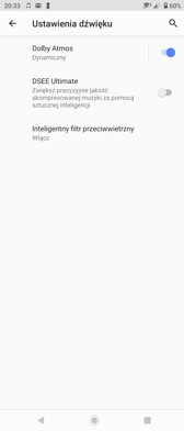 Odtwarzanie muzyki | Ustawienia dźwięku | Dolby Atmos