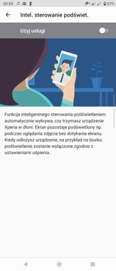 Ustawienia ekranu | Wybrane funkcje i gesty