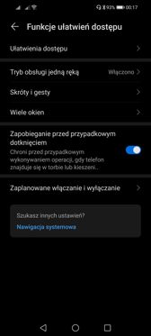 Wybrane funkcje EMUI