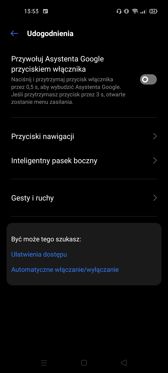 Wybrane funkcje RealmeUI