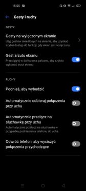 Wybrane funkcje RealmeUI