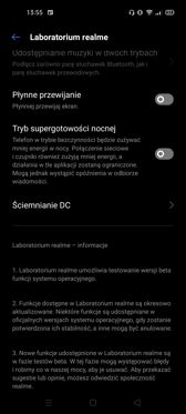 Wybrane funkcje RealmeUI