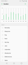 Odtwarzacz muzyki | Ustawienia dźwięku