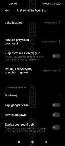 Aplikacja aparatu