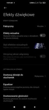 Ustawienia dźwięku