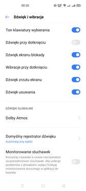 Ustawienia dźwięku | Dolby Atmos