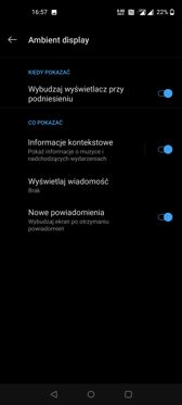 Wybrane elementy personalizacji i funkcje OxygenOS