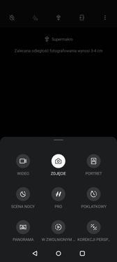 Interfejs aplikacji aparatu