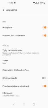 Interfejs aplikacji aparatu