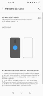 Ustawienia związane z baterią i ładowaniem