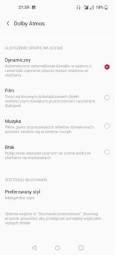 Ustawienia związane z dźwiękiem