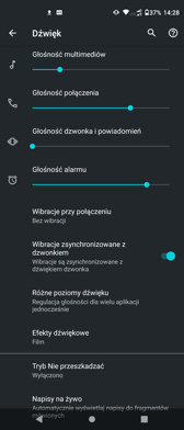 Ustawienia dźwięku