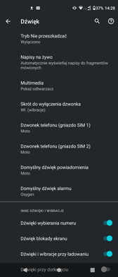 Ustawienia dźwięku