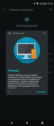 Motorola w trybie desktopowym