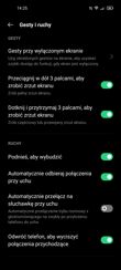 Menu ustawień