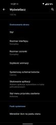 Menu ustawień