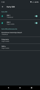 Obsługa dwóch kart SIM | Połączenia głosowe