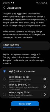 Ustawienia dźwięku | Radio FM
