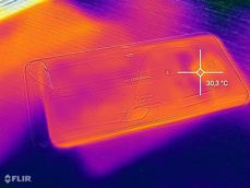 Wentylator włączony i wyłączony. Widać wyraźną różnicę temperatury