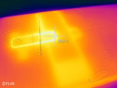 Wentylator włączony i wyłączony. Widać wyraźną różnicę temperatury