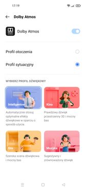 Ustawienia dźwięku | Odtwarzacz muzyki