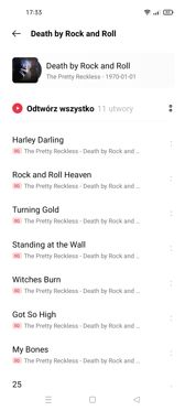 Ustawienia dźwięku | Odtwarzacz muzyki