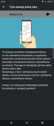 Gesty i inne funkcje interfejsu