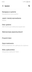 Menu ustawień