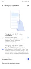 Menu ustawień