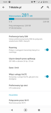 Ustawienia kart SIM | Połączenia głosowe