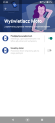 Aplikacja Moto - personalizacja, gesty i wyświetlacz Aplikacja Moto - personalizacja, gesty i wyświetlacz