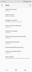Ustawienia ekranu | Gesty i programowalny przycisk