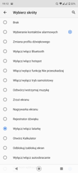 Ustawienia ekranu | Gesty i programowalny przycisk