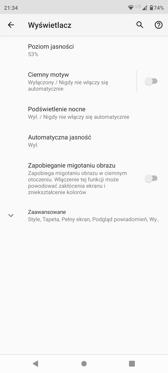 Ustawienia wyświetlacza