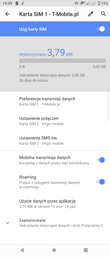 Ustawienia karty SIM | Połączenia głosowe