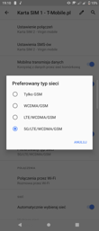 Ustawienia karty SIM | Połączenia głosowe