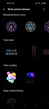 Ustawienia ekranu | Personalizacja | Funkcje interfejsu