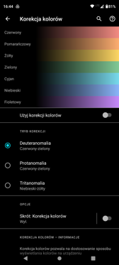 Wybrane funkcje interfejsu i personalizacji