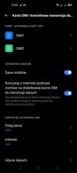 Ustawienia dwóch kart SIM | Połączenia głosowe
