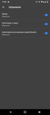 Ustawienia dźwięku | Radio FM