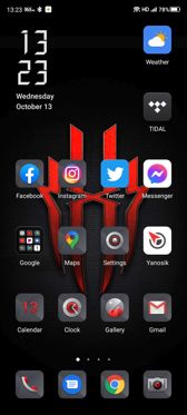 Interfejs Red Magic 6S Pro