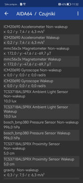 Huawei P50 Pro - konfiguracja sprzętowa (AIDA64)